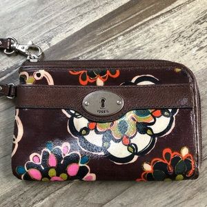 Fossil Zip Around Clutch